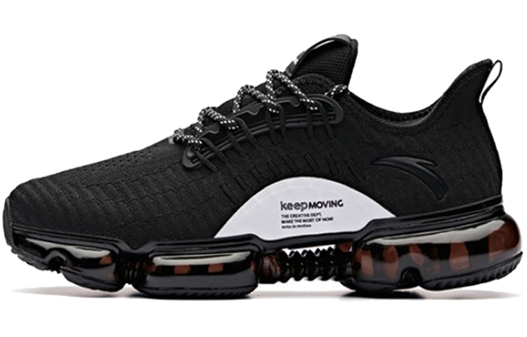 Anta Nebula Low top Running Shoes Women’s Black White Full Length Air Cushion