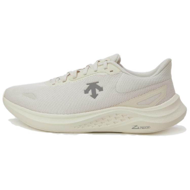 DESCENTE Z Soft Slip Resistant Abrasion Resistant Low top Running Shoes Unisex Beige