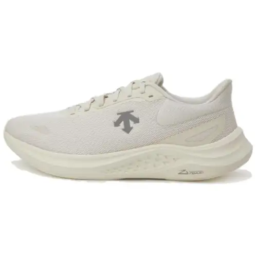 DESCENTE Z Soft Slip Resistant Abrasion Resistant Low top Running Shoes Unisex Beige