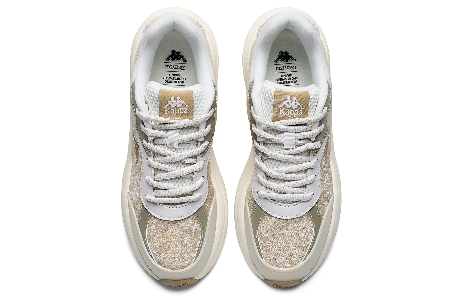 Kappa Abrasion Resistant Height Increasing Low top Running Shoes Women’s Gray Khaki
