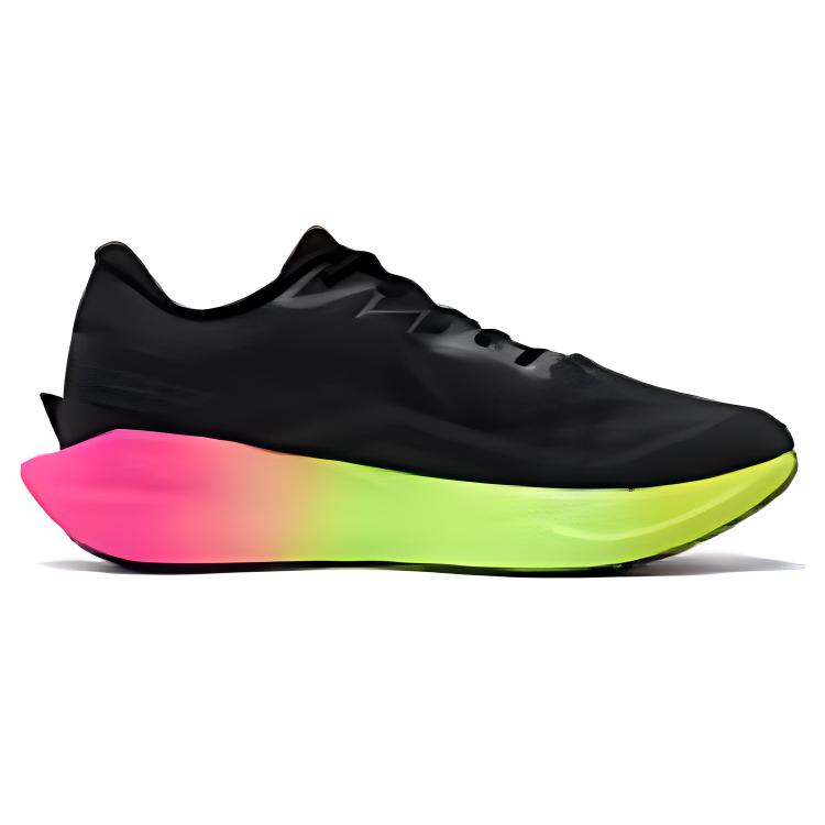 QIAODAN Flying Shadow PRO Slip Resistant Abrasion Resistant Low top Carbon Plate Running Shoes Men’s Black Green Pink