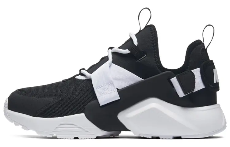 Nike Air Huarache City Low Black Black White Women's