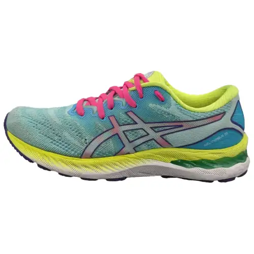 Asics GEL Nimbus 23 Low top Running Shoes Women's Green Pink