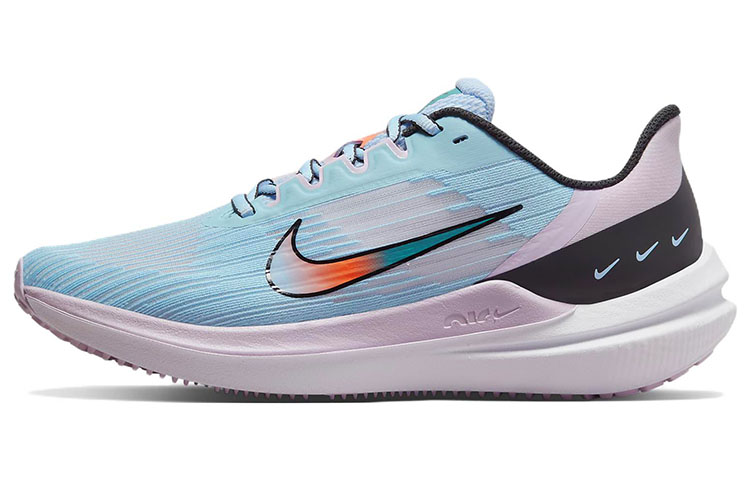 Женские кроссовки Nike Zoom Winflo 9 (сине-розовые)