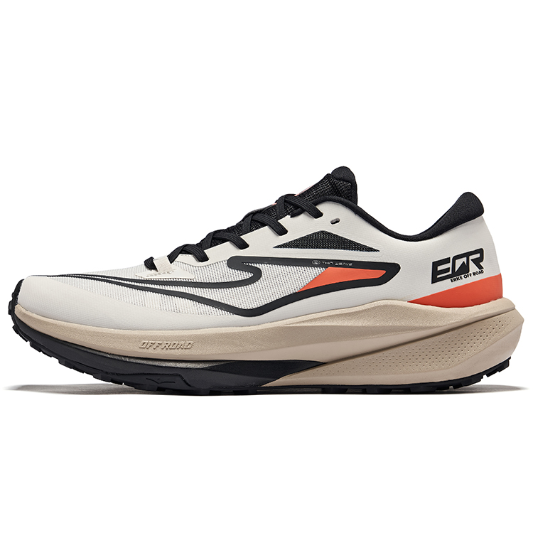 Erke Slip Resistant Abrasion Resistant Low top Running Shoes Men’s Wild Gray Jet Black