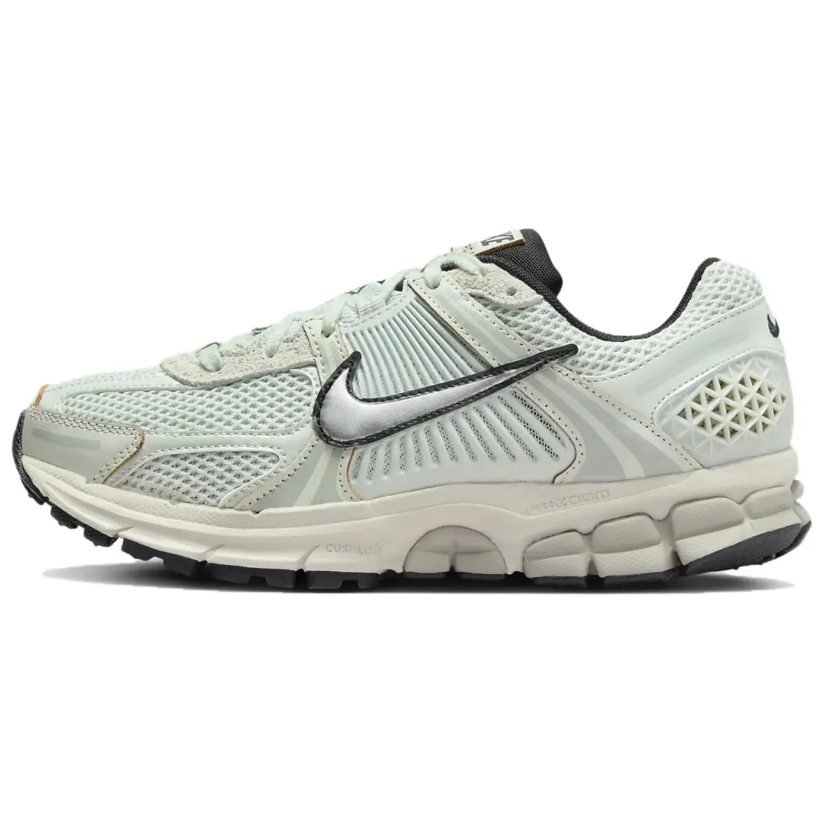 Nike Zoom Vomero 5 Textile, Leather Breathable Low top Casual Training City Commuting Running Shoes Women's Green