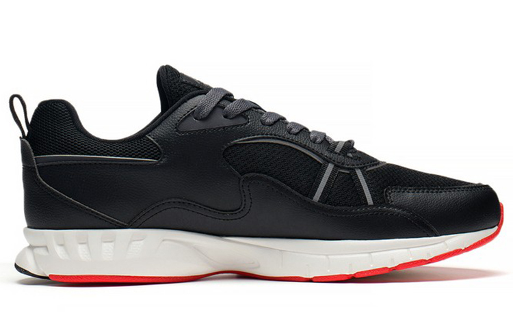 Li Ning Comfortable Textile, Leather Cushioning Slip Resistant Abrasion Resistant Breathable Lightweight Low top