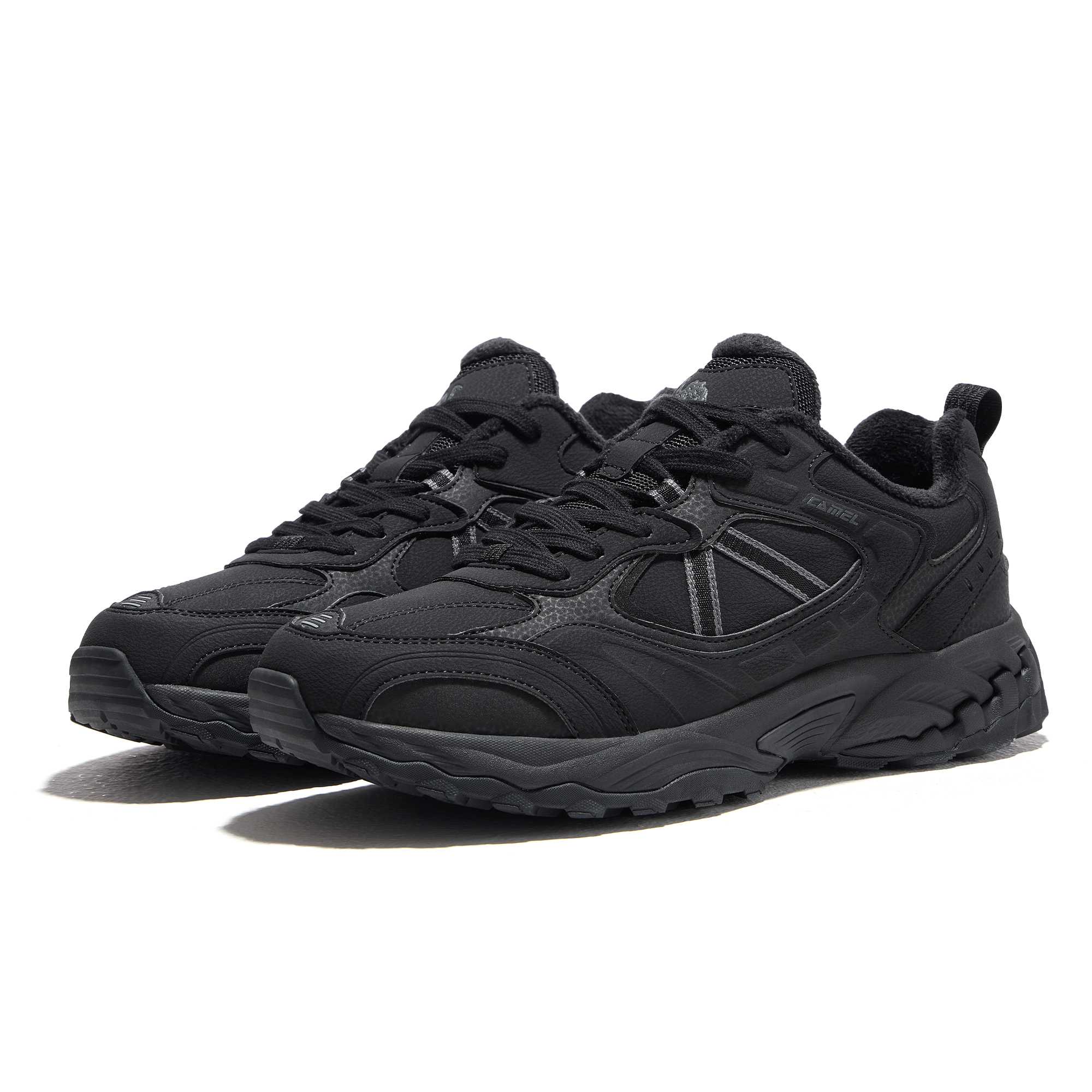 CAMEL Across The Fields, Fleece Lined, Comfortable Slip Resistant Abrasion Resistant Low top Running Shoes Men’s