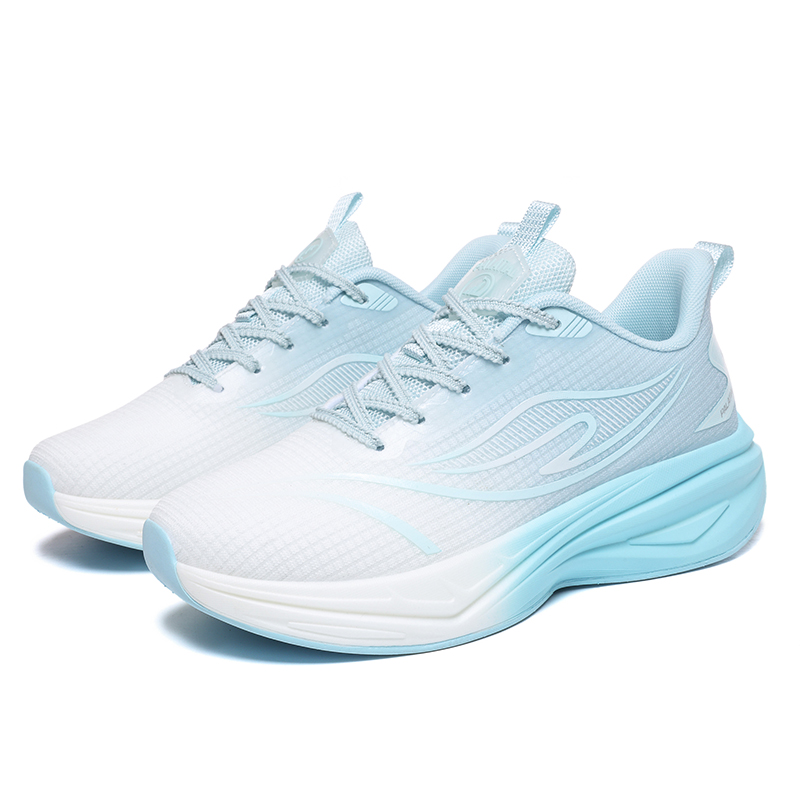 PALATIAL Running Shoes Men’s Low Top Sea Salt Blue/Radiant Purple/Black Turquoise
