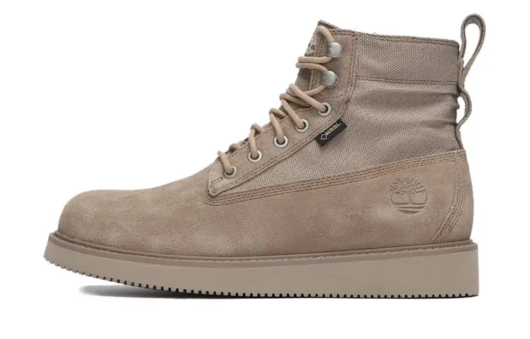 Timberland 6 Inch Leather And Fabric Vibram Boot 'Taupe'