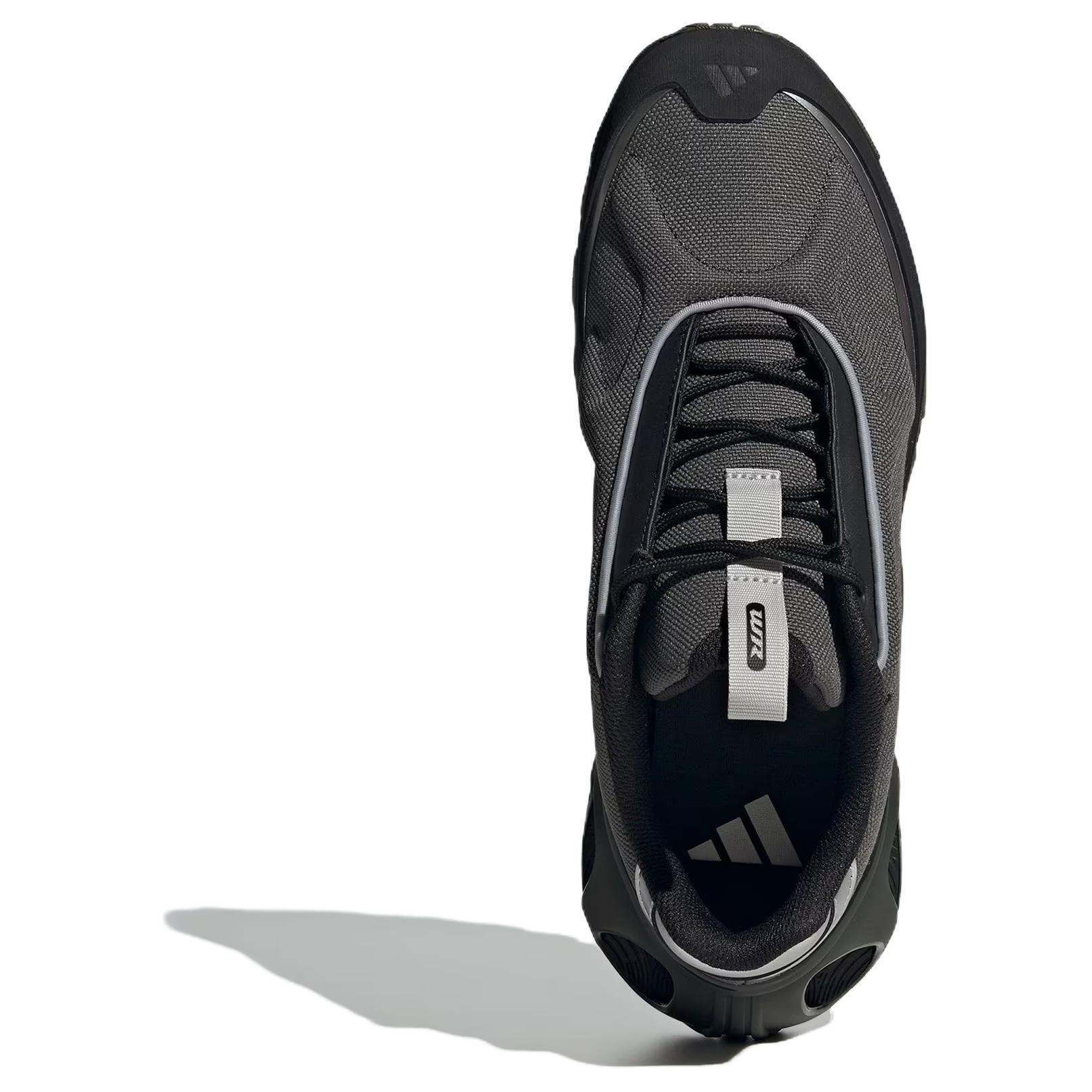 Adidas Edge Runner Slip Resistant Abrasion Resistant Low top Running Shoes Unisex Gray Black