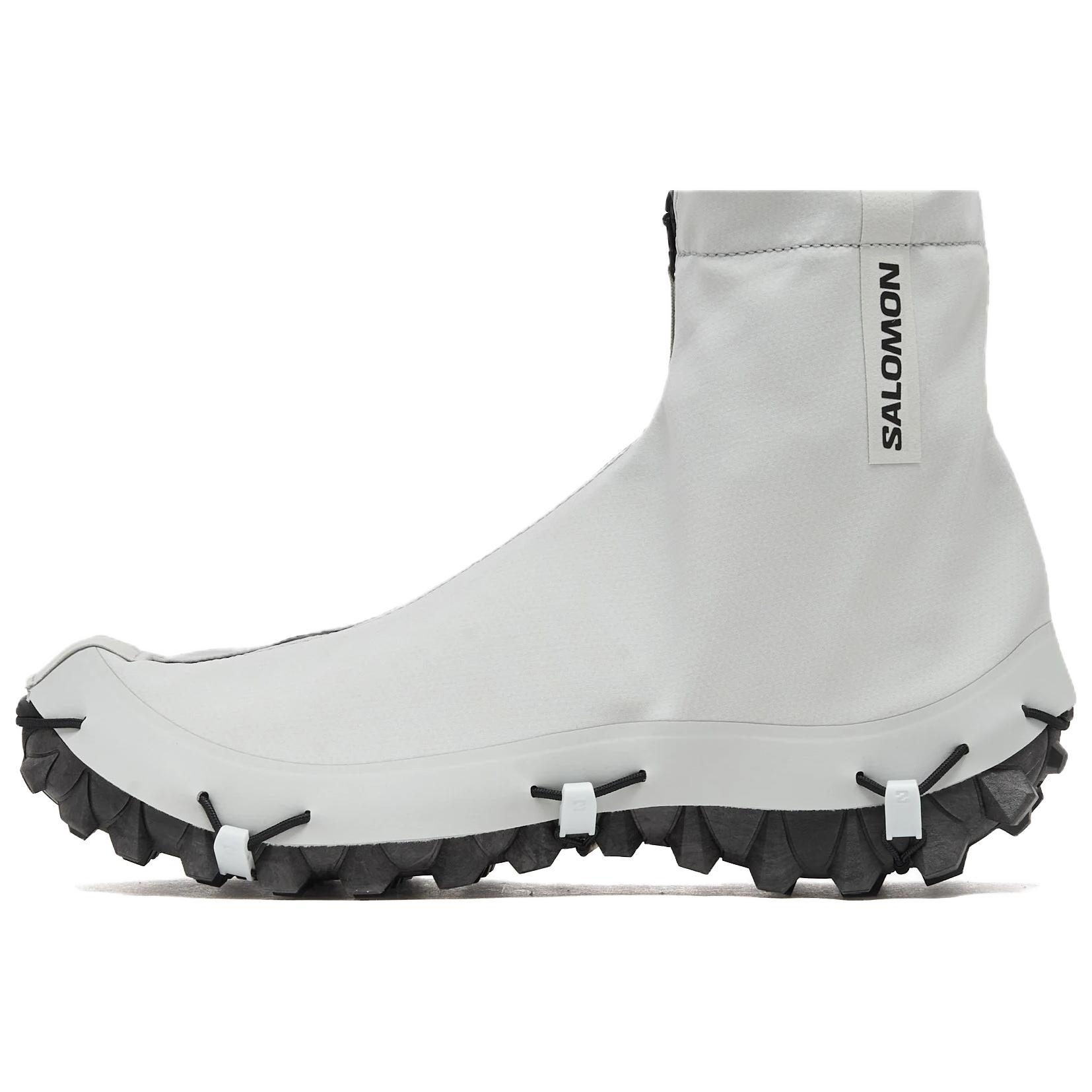 SALOMON SNOWCLOG ADVANCED Cushioning Coverage Support Mid top Outdoor Shoes Unisex White Black