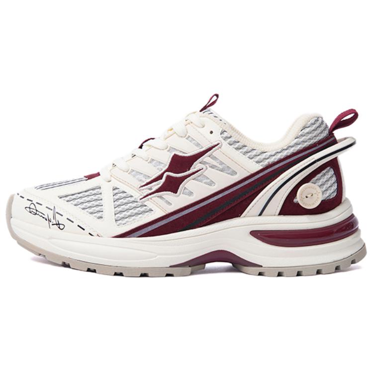KILLWINNER Slip Resistant Abrasion Resistant Low top Casual City Commuting Running Shoes Unisex White Red