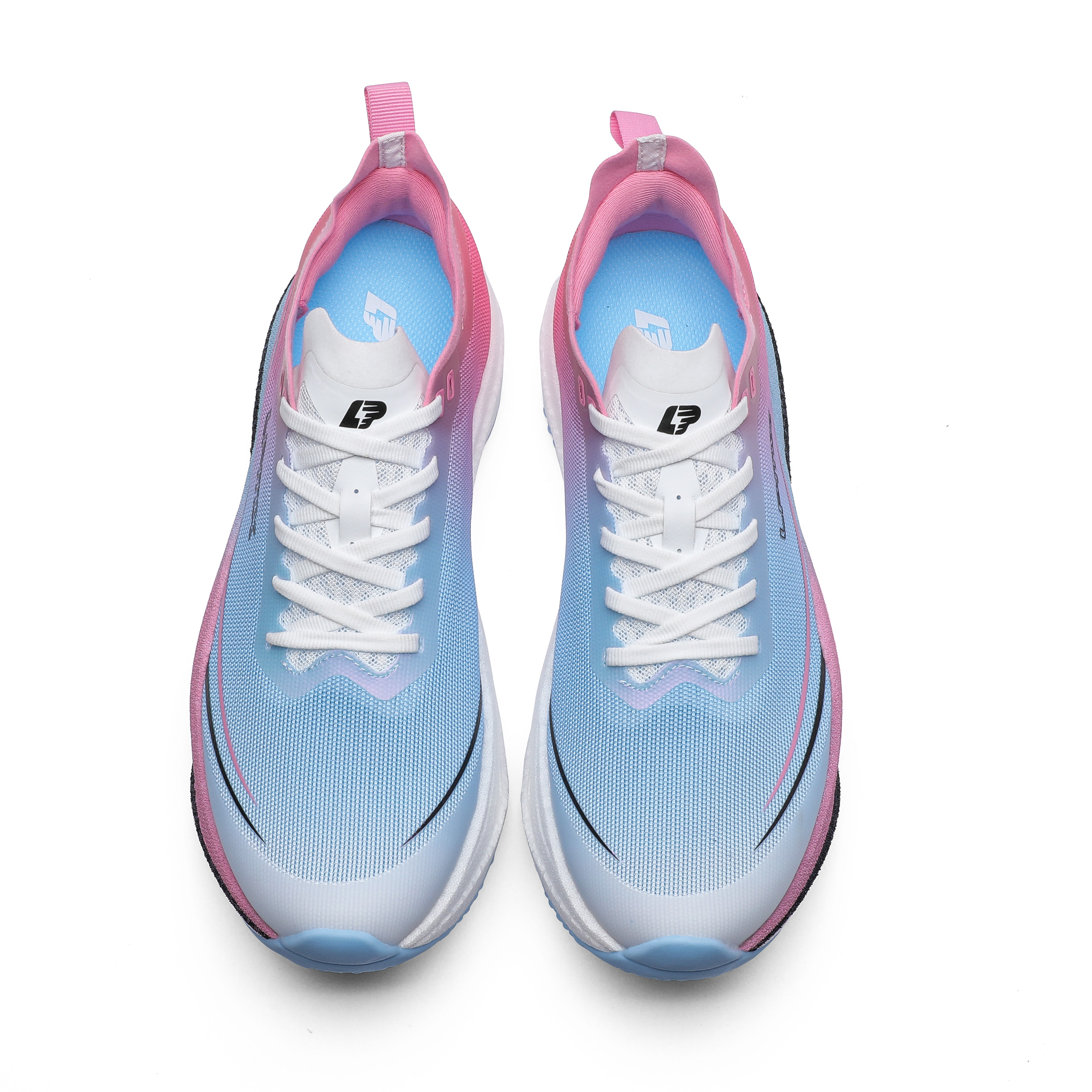 LPMX Slip Resistant, Abrasion Resistant, Breathable Low top Carbon Plate Running Shoes Men’s Pink Blue