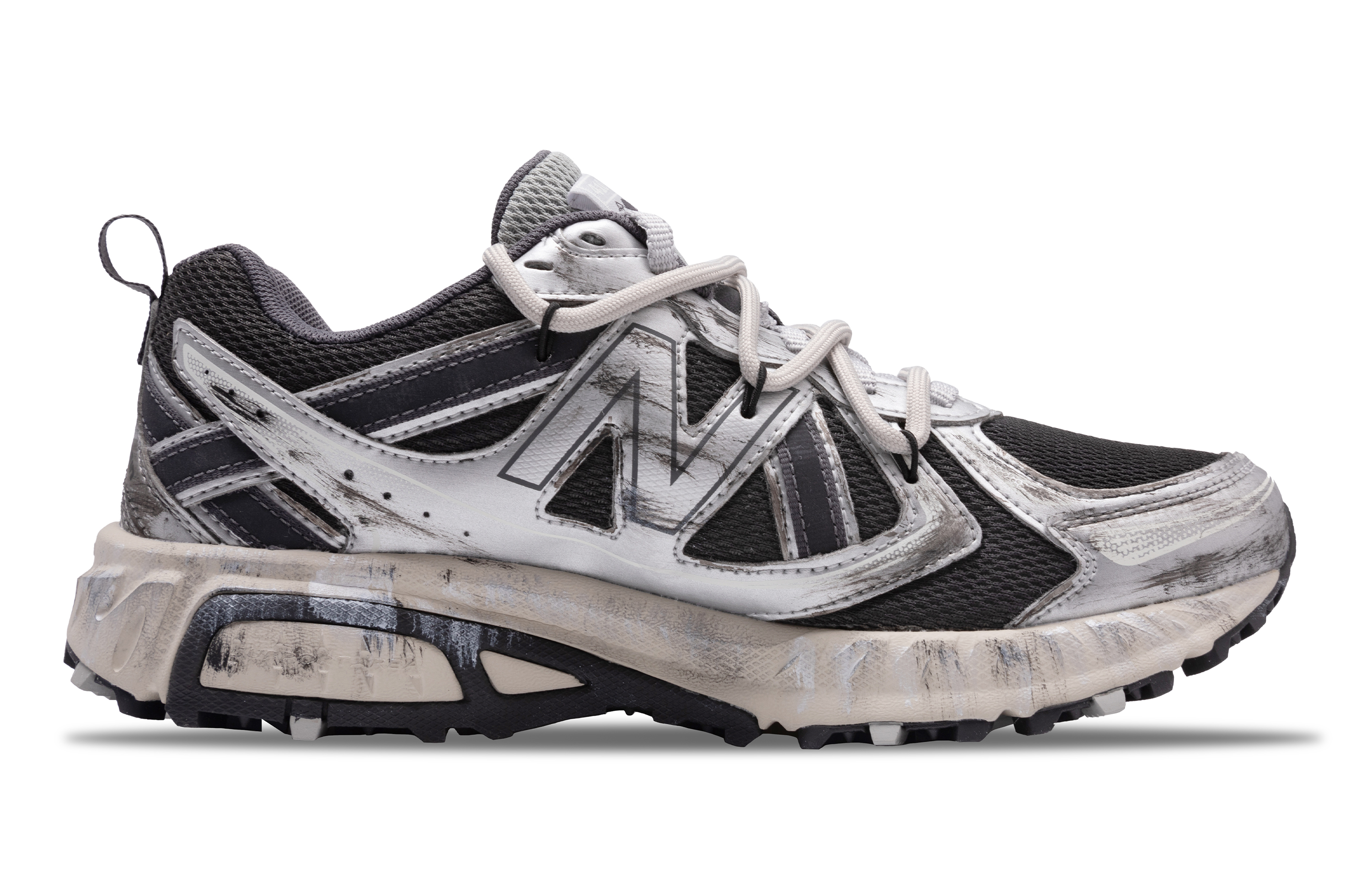 New Balance NB 410 Slip Resistant Abrasion Resistant Low top Casual Running Shoes Unisex Black Silver