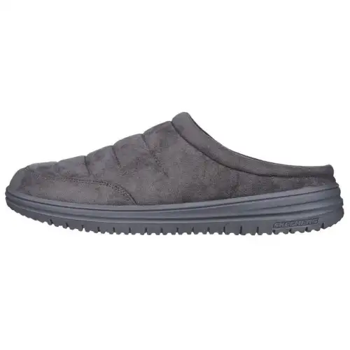 Skechers Relaxed Fit Closed Toe Slippers Men's Gray