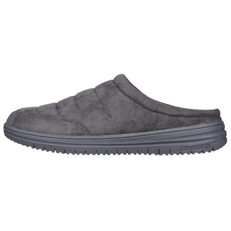 Skechers Relaxed Fit Closed Toe Slippers Men's Gray