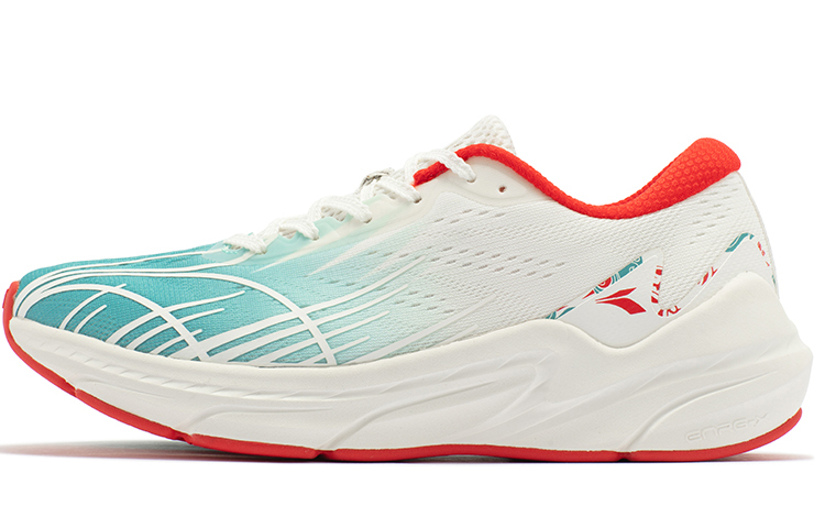 361° Fei Ren Running Shoes Women’s Low Top Feather White/Glaze Celadon Green