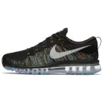 Nike Air Max Flyknit Cushioning, Wear Resistant Low top Running Shoes Unisex Black White