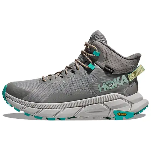 HOKA ONE ONE Trail Code GTX Slip Resistant Abrasion Resistant Mid top Outdoor Shoes Men's Gray