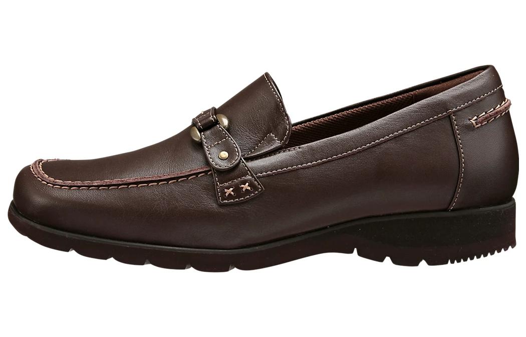 Asics Pedala Comfortable Round Toe Loafers Women's Brown