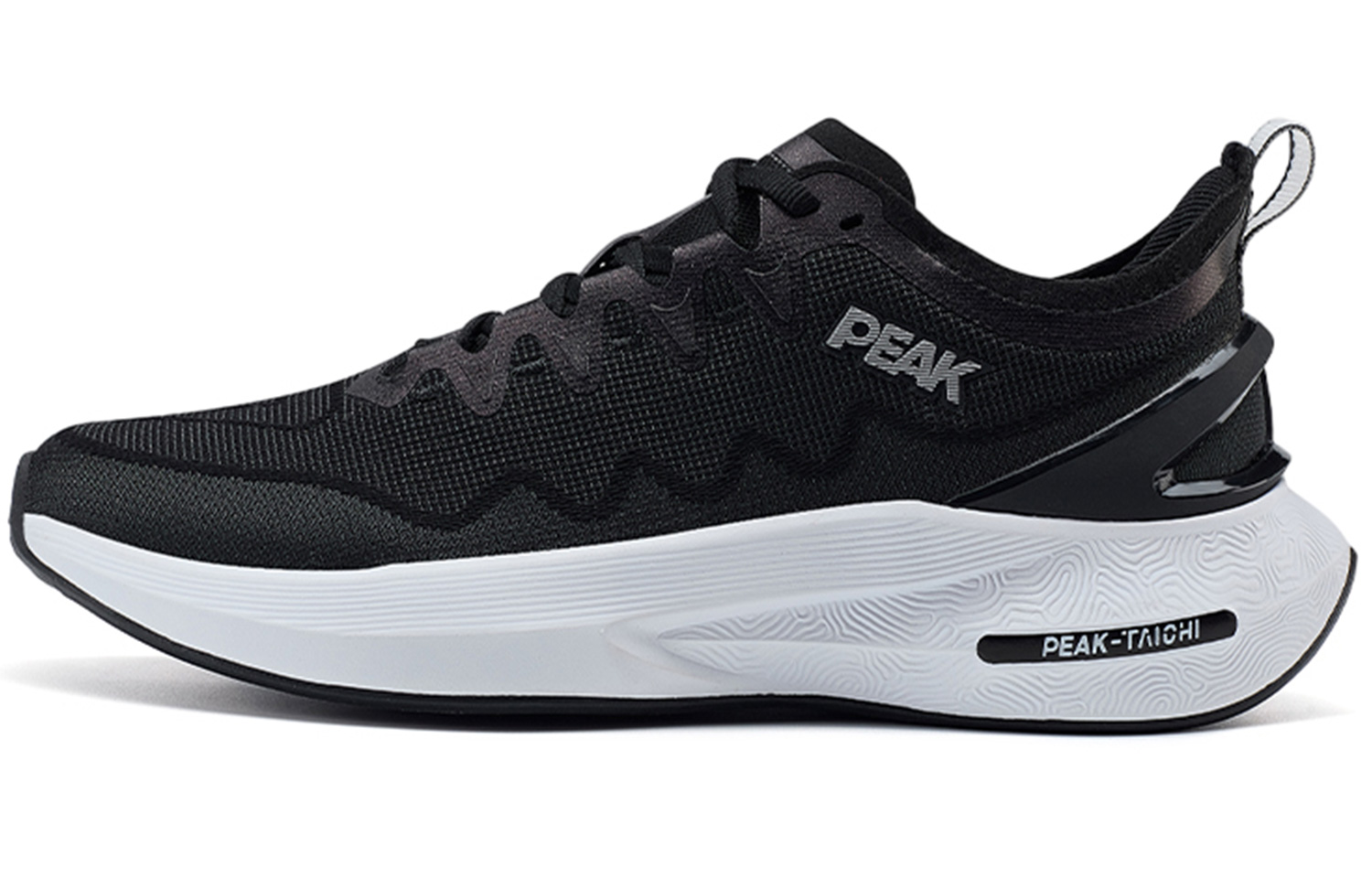 PEAK Cushioning Slip Resistant Abrasion Resistant Breathable Running Shoes Women’s Black Baymax
