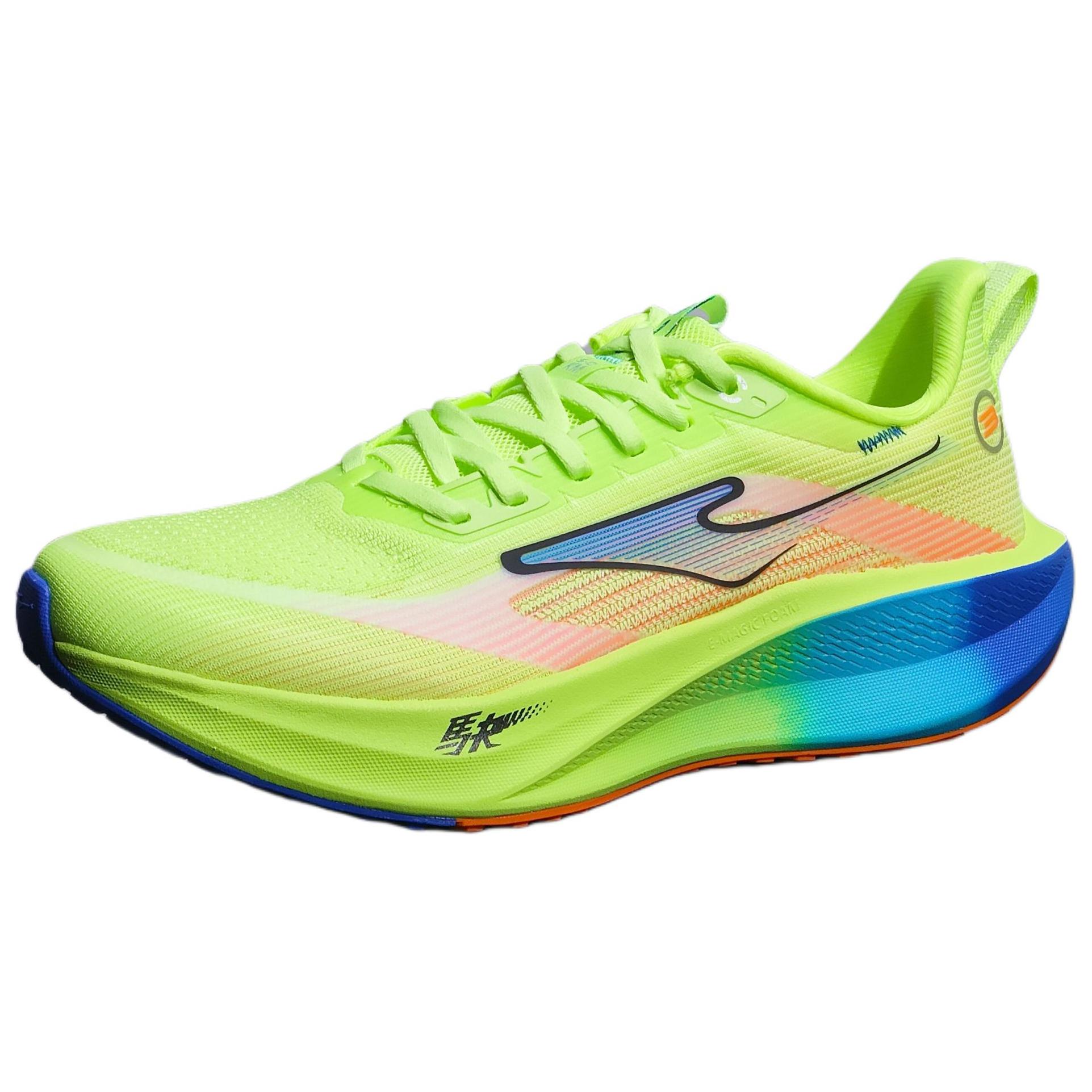 Erke Slip Resistant Abrasion Resistant Cushioning Low top Casual Running Shoes Men’s Blue Green