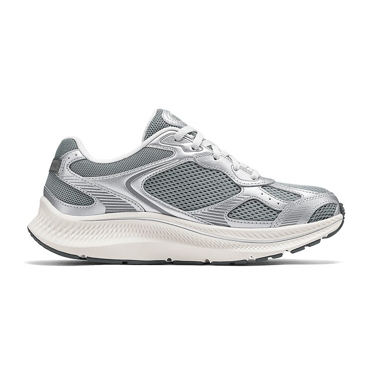 Skechers Textile, Synthetic Leather Lightweight Support Cushioning Breathable Rebound Low top Running Shoes Women’s