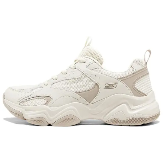 Skechers DLITES Cushioning Abrasion Resistant Breathable Lightweight Height Increasing Low top Chunky Sneakers Women's