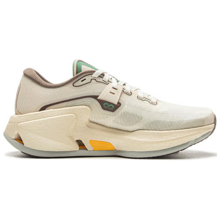 Li Ning Cushioning Slip Resistant Abrasion Resistant Breathable Low top Training Running Shoes Women’s Beige Green