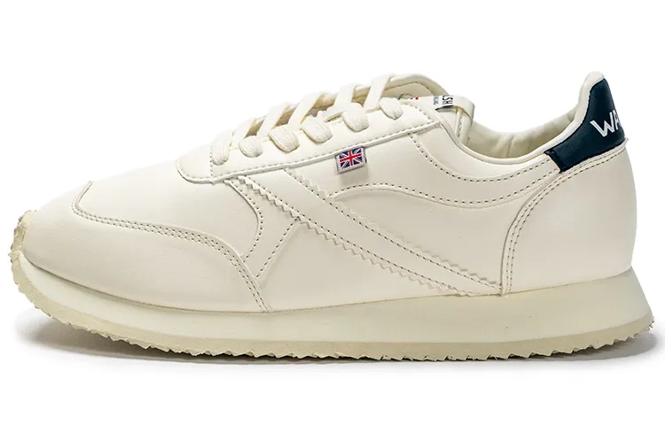 Norman Walsh PU Cushioning Slip Resistant Abrasion Resistant Low top Casual Running Shoes Unisex White Blue