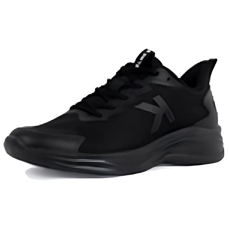 KELME Slip Resistant Abrasion Resistant Low top Running Shoes Unisex Black