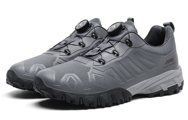 Jeep Lightweight Abrasion Resistant Low top Outdoor Shoes Men’s Gray