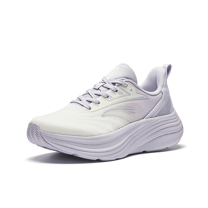 Anta Breathable Height Increasing Low top Running Shoes Women’s Light Purple Gray