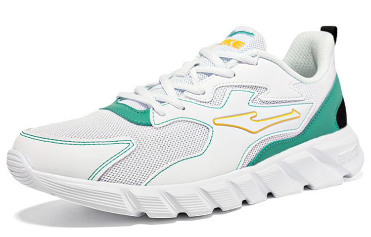 Erke Abrasion Resistant, Breathable, Lightweight Low top Running Shoes Men’s White Green