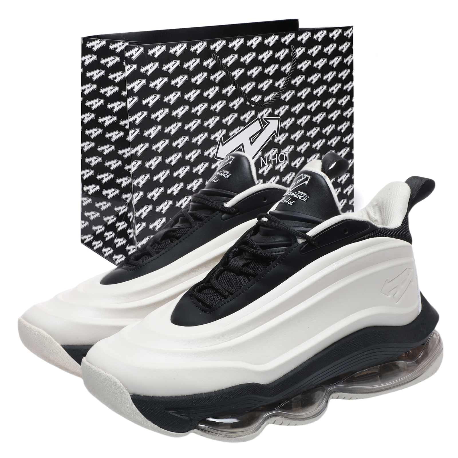 N·HOT Cushioning Slip Resistant Height Increasing Cushioning Slip Resistant Height Increasing Mid top EVA Running Shoes