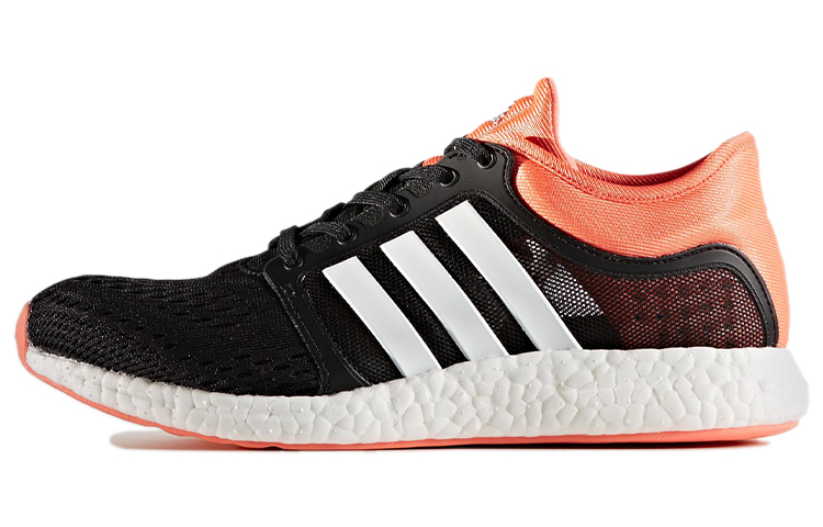 Adidas Rocket Boost Lace Up Fabric Breathable Low top Running Shoes Women's Black Orange