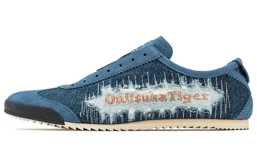 Onitsuka Tiger Comfortable Abrasion Resistant Low top Running Shoes Men's Blue