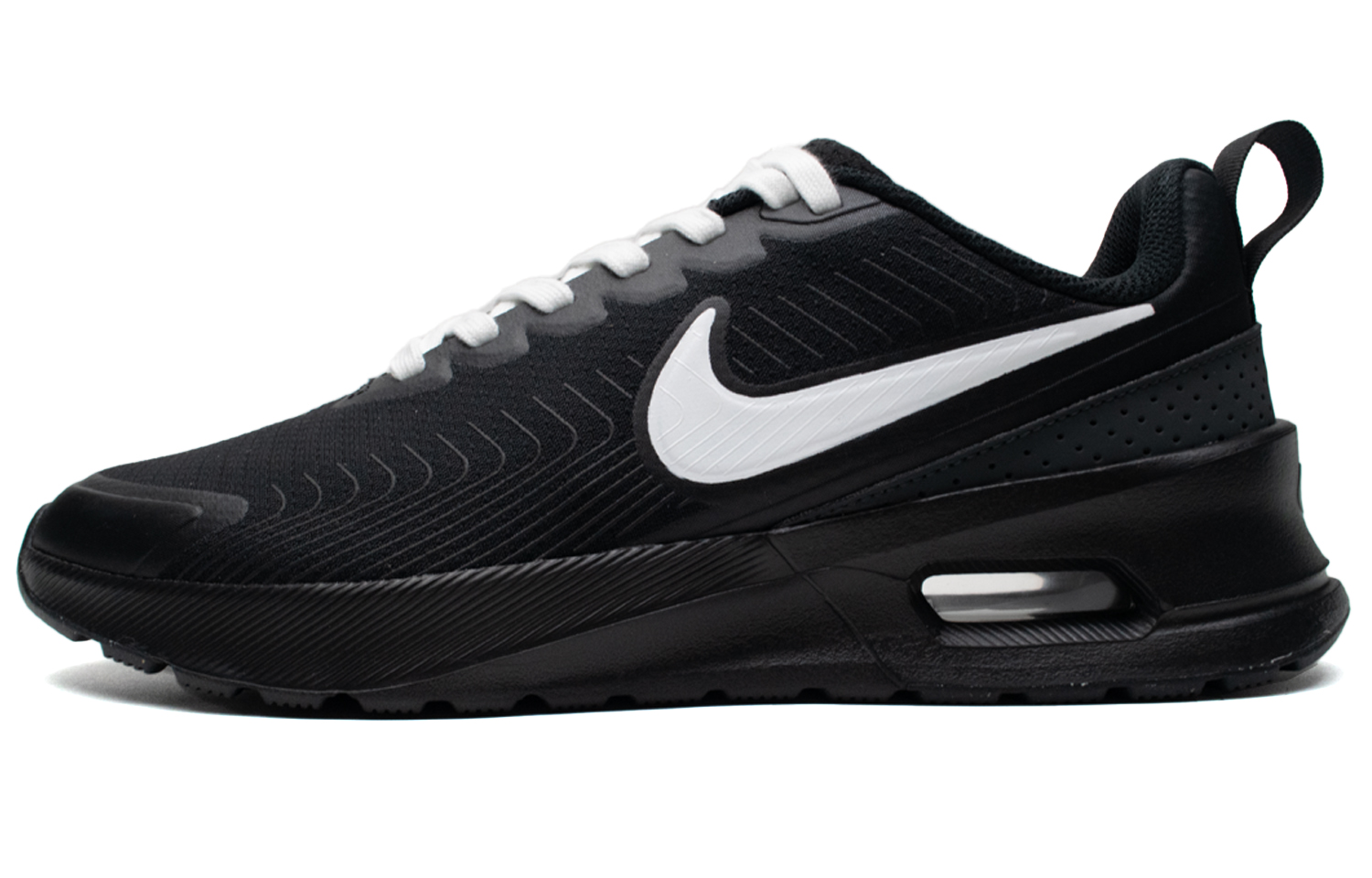 Nike Air Max 1 Breathable Abrasion Resistant Breathable And Wear resistant Low top Running Shoes Men’s Black White