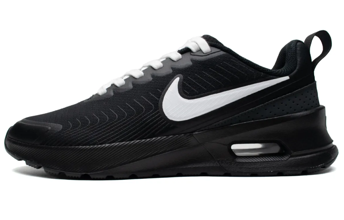 Nike Air Max 1 Breathable Abrasion Resistant Breathable And Wear resistant Low top Running Shoes Men's Black White