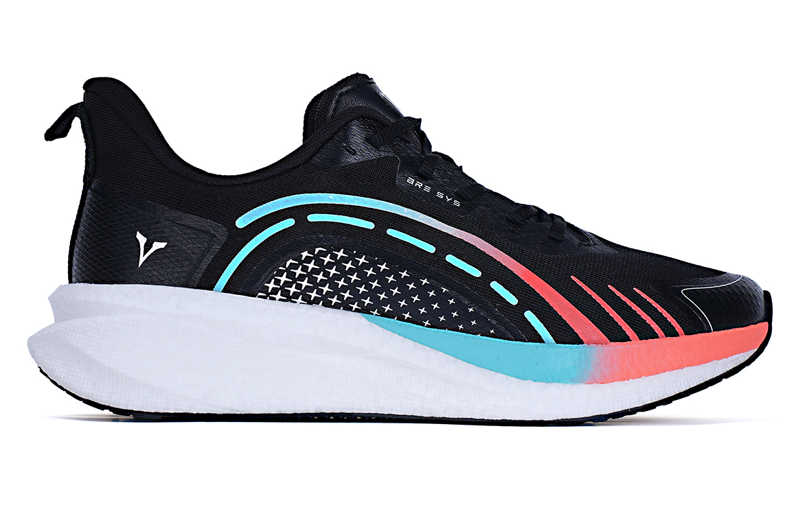 VOIT Cushioning Rebound Impact Resistant Lightweight Breathable Slip Resistant Low top Running Shoes Unisex Black