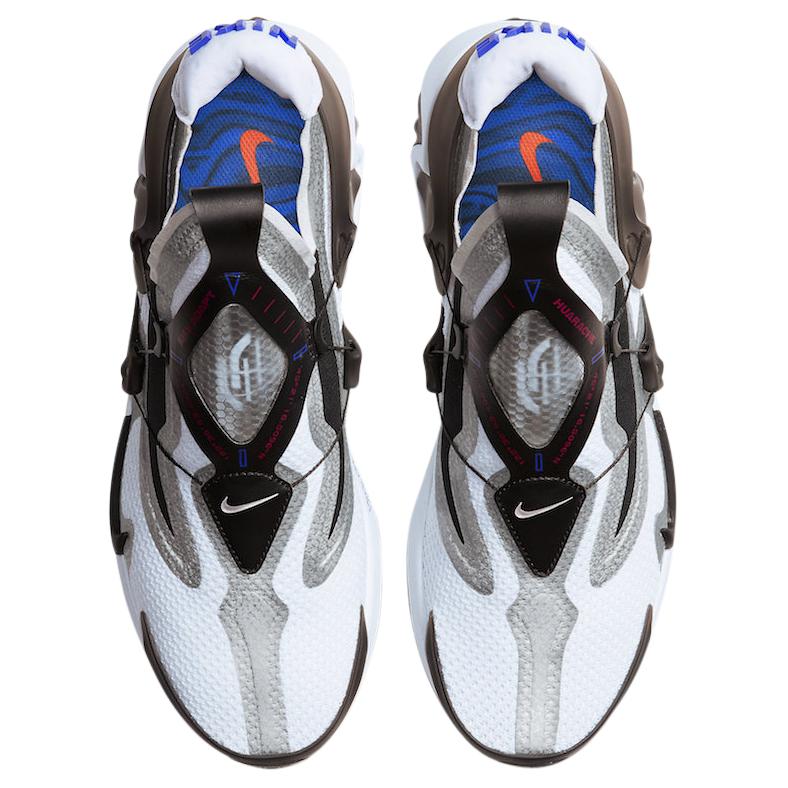 Мужские кроссовки Nike Adapt Huarache (черно-белые) — фото 4