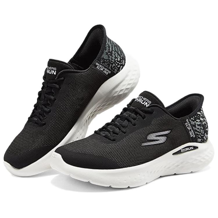 Skechers Women’s GO Abrasion Resistant, Breathable, Lightweight Low top Running Shoes Women’s Black White