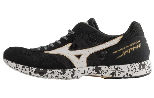 Mizuno Wave Emperor Japan Low top Running Shoes Unisex Black White Yellow