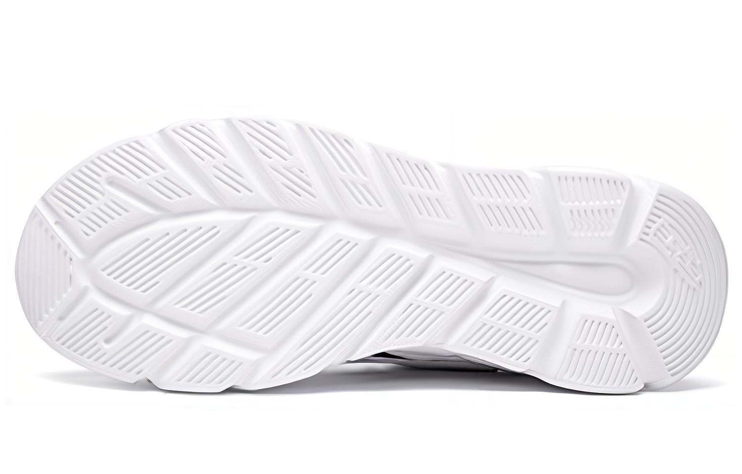 Erke Breathable Mesh Cushioning Slip Resistant Abrasion Resistant Low top Casual Running Shoes Men’s True White