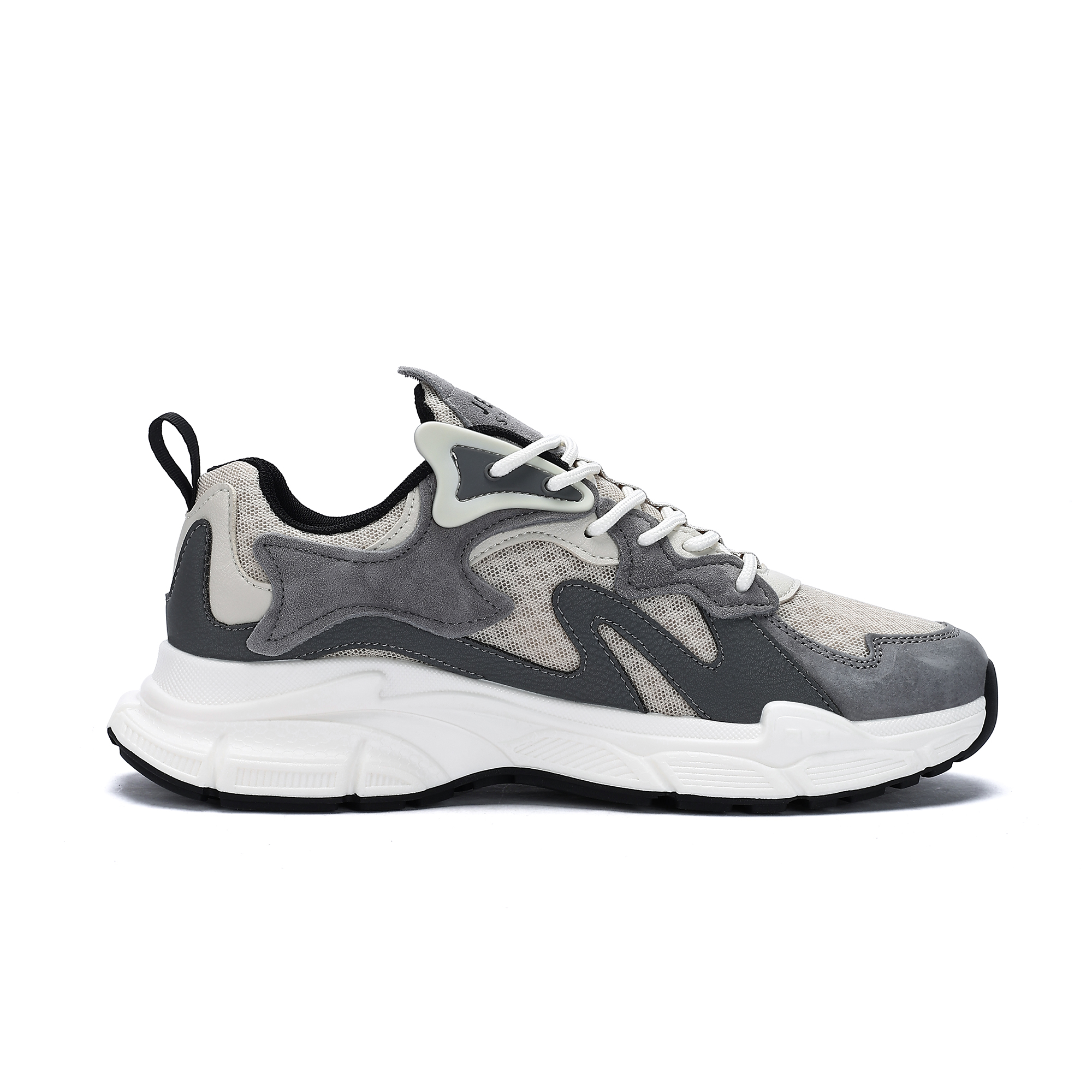 JEEP SPIRIT Cushioning Abrasion Resistant Breathable Lightweight Low top Outdoor Shoes Men’s Time Gray