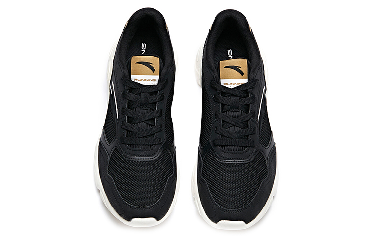 Anta Cushioning Slip Resistant Abrasion Resistant Breathable Low top Running Shoes Men’s White Black