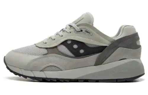 Saucony Shadow 6000 Cushioning Slip Resistant Abrasion Resistant Breathable Low top Casual Shoes Unisex Gray
