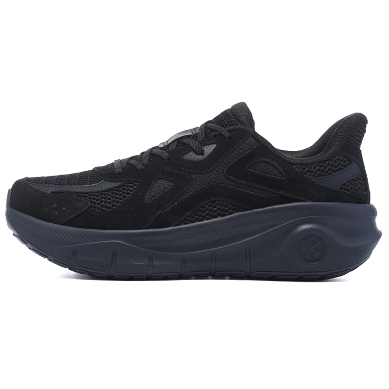BMAI Expedition Thick Path Leather, Mesh Cushioning Support Breathable Slip Resistant Running Shoes Women’s Black