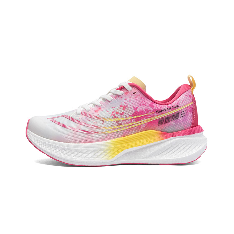 LPMX Running Shoes Women’s Low Top White Peach Red